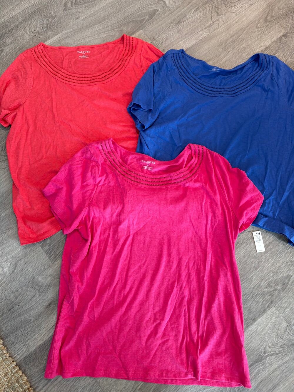 All NWT lot of 3 Talbots size 2X tops